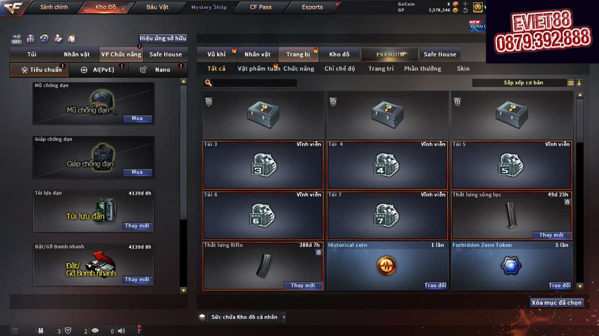 shop acc cf uy tin gia re